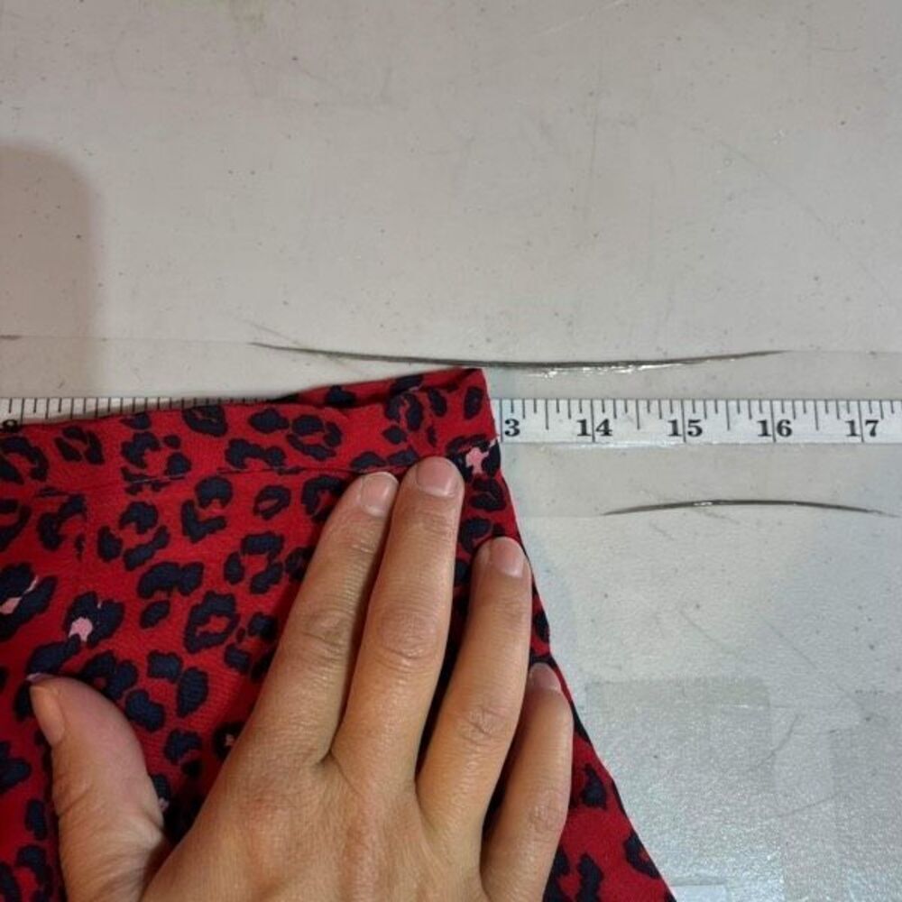 Lovers + Friends Women's Sahara Cheetah Lined Lena Mini Skirt‎ Red Black Size XS - Picture 9 of 9